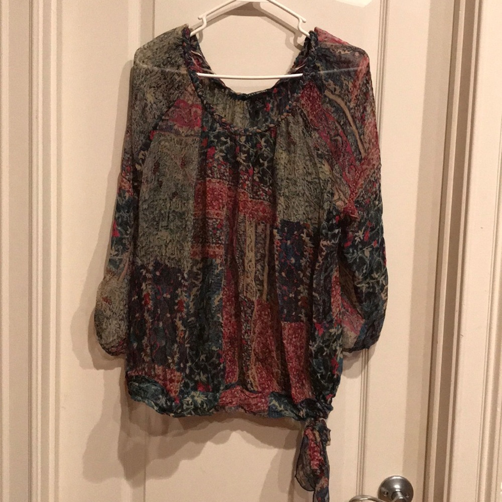 100 percent silk Lucky Brand top